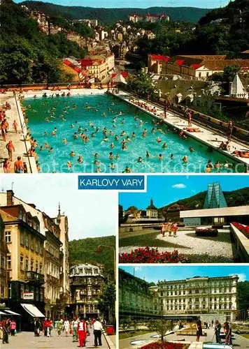 Karlovy Vary Koupaliste Thermal Trida Dukelskych hrdinu Vridelni kolonada J Gagarina Grandhotel Moskva Kat. Karlovy Vary Karlsbad