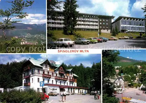 Spindleruv Mlyn Spindlermuehle Panorama Hotel Montana Savoy a Hubertus Kat. Trutnov