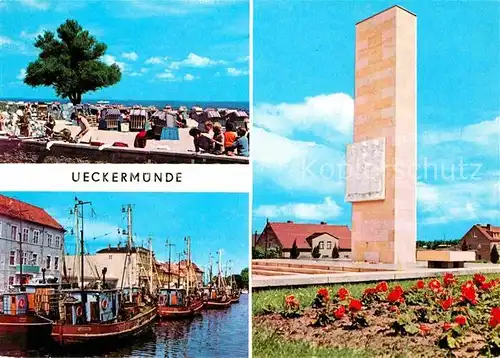 ueckermuende Haffbad Hafen Sowjetisches Ehrenmal Kat. Ueckermuende