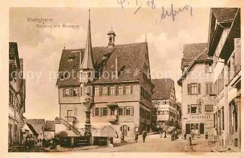 Bietigheim Baden Rathaus Brunnen Kat. Bietigheim