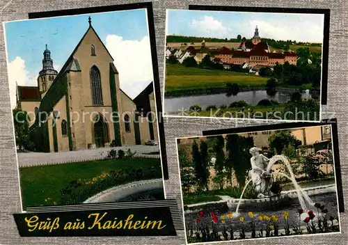 Kaisheim Kirche Brunnen Panorama Kat. Kaisheim