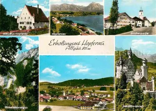 Hopferau Schloss Hopfensee Hohenschwangau Neuschwanstein Kat. Hopferau
