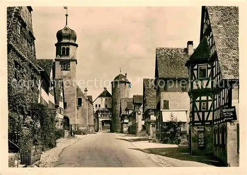 Langenburg Wuerttemberg Inneres Staedtchen Kat. Langenburg