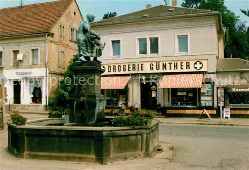 Kreischa Drogerie Guenther Hausmannbrunnen Kat. Kreischa Dresden