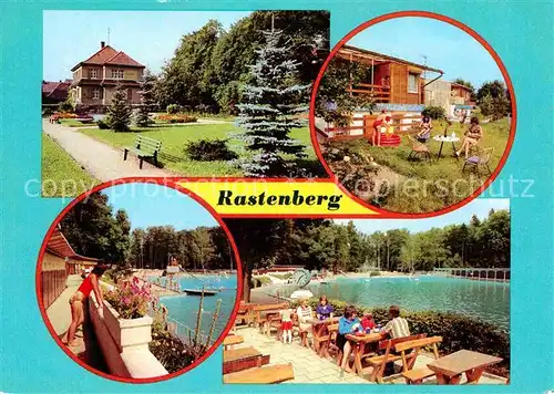 Rastenberg Parkanlage Bungalowsiedlung Volksschwimmbad Friedr Ludwig Jahn Kat. Rastenberg