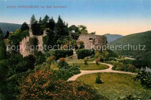 Duerkheim Bad Ruine Hardenburg Kat. Bad Duerkheim