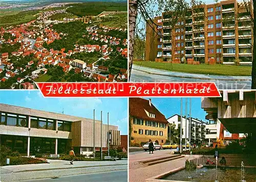 Plattenhardt Luftaufnahme Rathaus Kat. Filderstadt