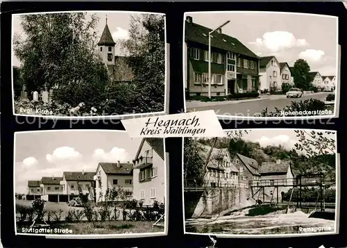 Hegnach Evangelische Kirche Hohenackerstrasse Rems Stuttgarter Strasse Kat. Waiblingen