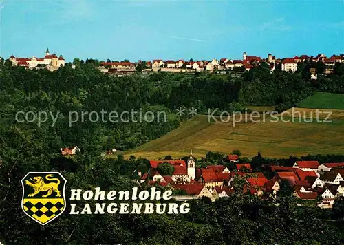 Langenburg Wuerttemberg Hohenlohe Baechlingen Kat. Langenburg