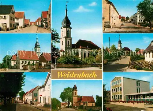 Weidenbach Mittelfranken Ortsansichten Kirchen  Kat. Weidenbach