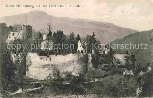 Duerkheim Bad Ruine Hardenburg Kat. Bad Duerkheim