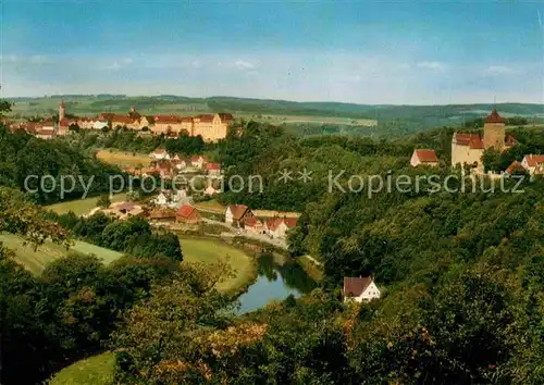 Kirchberg Jagst Panorama Kat. Kirchberg an der Jagst