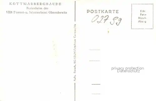 Oberoderwitz Kottmarbergbaude  Kat. Oderwitz