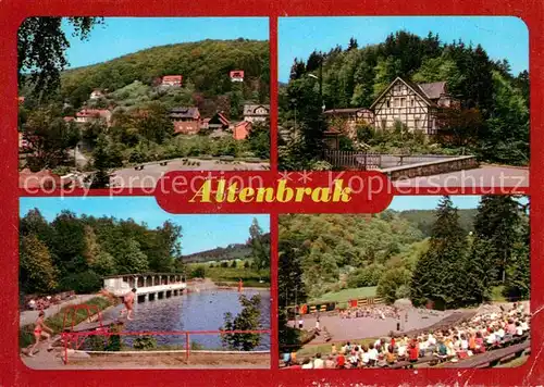 Altenbrak Harz Teilansicht Rolandseck Bergschwimmbad Waldbuehne Kat. Altenbrak