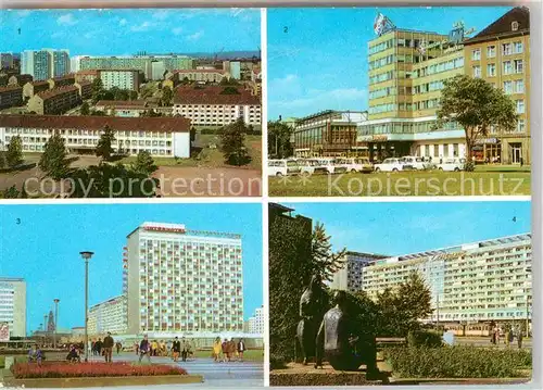 Dresden Stadtblick Postplatz Interhotel Newa Leningrader Strasse Kat. Dresden Elbe