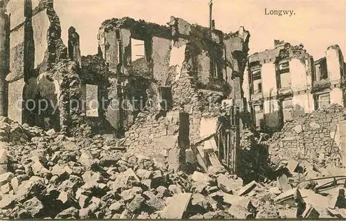 Longwy Lothringen Kriegszerstoerung