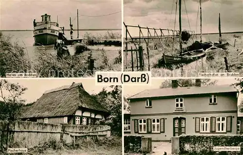 Born Darss Hafen am Bodden Fischerhaus Jugendherberge Fischerhafen am Bodden Kat. Born Darss