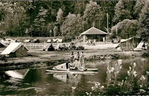 Altenstein Loerrach Campingplatz Tretboot  Kat. Haeg Ehrsberg