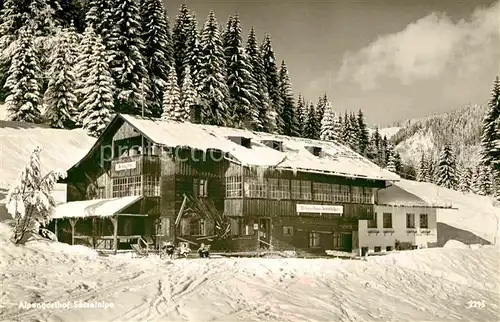 Tiefenbach Oberstdorf Alpengasthof Sesselalpe Kat. Oberstdorf