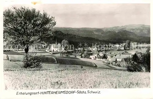 Hinterhermsdorf Teilansicht  Kat. Sebnitz
