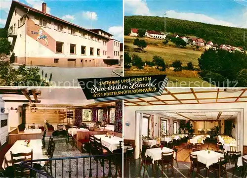 Kortelshuette Gasthaus Pension Zum Weissen Lamm Gastraum Aussenansicht Kat. Rothenberg