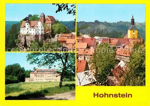 Hohnstein Saechsische Schweiz Burg FDGB Erholungsheim Hermann Duncker Teilansicht Kat. Hohnstein