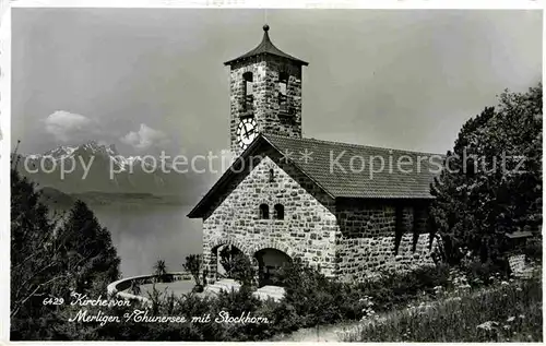 Merlingen Thunersee Stockhorn Kirche Kat. Thun