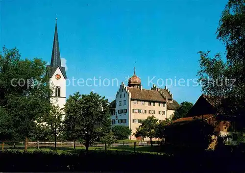 Buerglen TG Schloss evangelische Kirche Kat. Buerglen TG