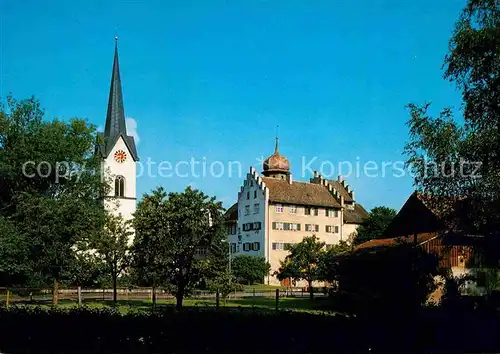 Buerglen TG Schloss evangelische Kirche Kat. Buerglen TG