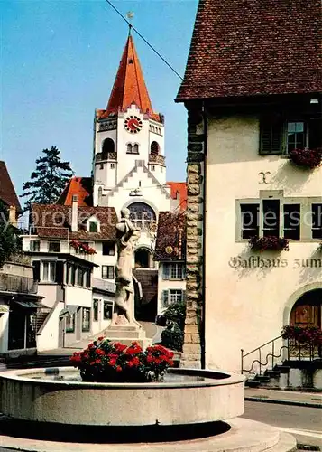 Weinfelden Kirche Gasthaus Kat. Weinfelden