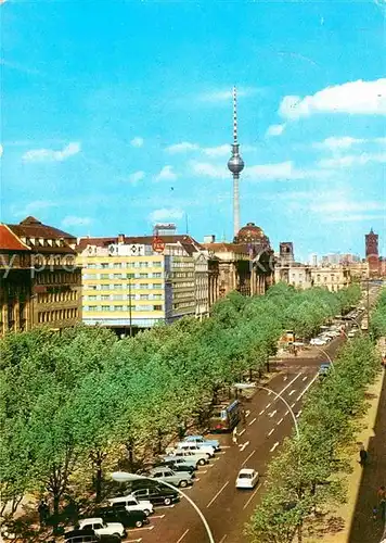 Berlin Unter den Linden Fernsehturm Hauptstadt der DDR Kat. Berlin
