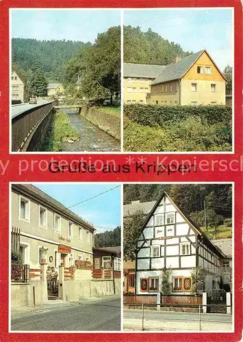 Krippen Bad Schandau Teilansicht Ferienheim Gasthaus Zur Linde Kat. Bad Schandau