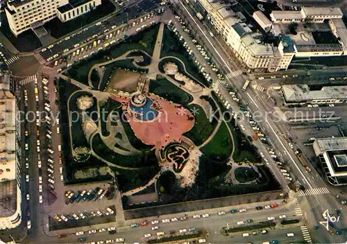 Brest Finistere Les jardins devant le Cercle Naval vue aerienne Kat. Brest