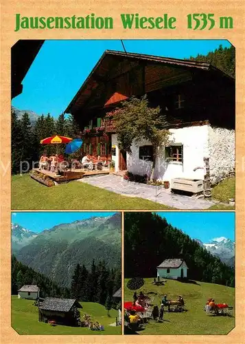 Niederthai Umhausen Tirol Jausenstation Wiesele oetztaler Alpen Kat. Umhausen oetztal
