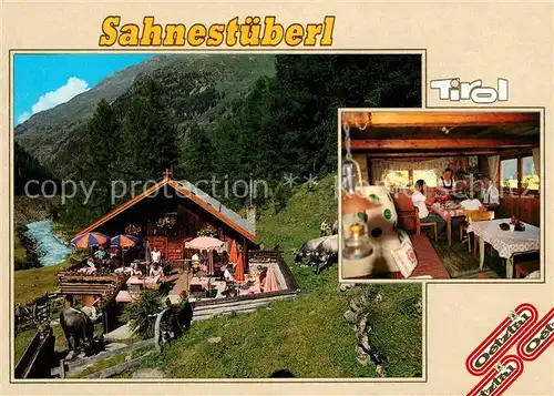 Zwieselstein Soelden Tiroler Alm Sahnestueberl Gaststaette Kat. Soelden oetztal