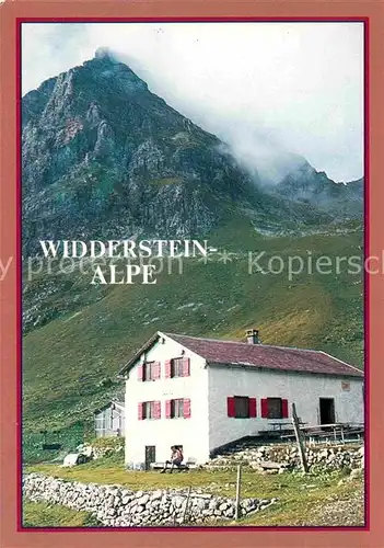 Mittelberg Kleinwalsertal Widdersteinalpe Gipfel Kat. Oesterreich