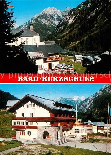 Baad Mittelberg Kleinwalsertal Kurzschule Alpen Kat. Mittelberg