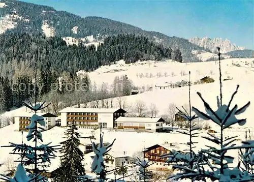 Goldegg Erholungsheim Genesungsheim Winterpanorama Alpen Hochkoenig Manndlwaende Kat. Goldegg am See