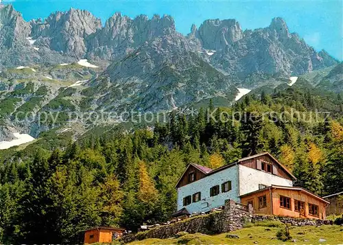 Gaudeamushuette mit Toerlspitzen Wilder Kaiser Kat. Wildermieming