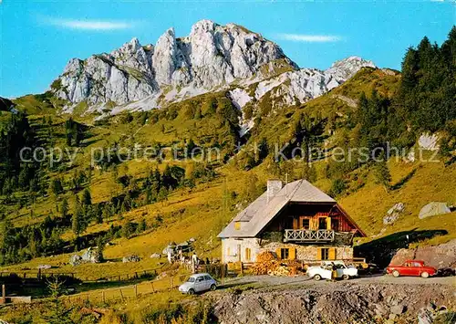 Egg Hermagor Watschiger Alm am Nassfeldpass gegen Gartnerkofel Karnische Alpen