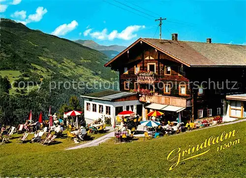 Zell Ziller Tirol Gasthof Grindalm Enzian Sepp Berggaststaette Zillertaler Alpen Kat. Zell am Ziller
