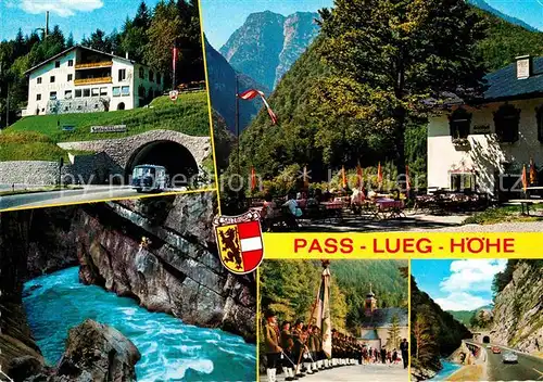 Golling Salzach Gasthof Pension Pass Lueg Hoehe Tunnel Schlucht Salzachklamm Kat. Golling an der Salzach