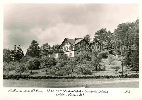 Krippen Bad Schandau Ausflugsgaststaette Wolfsberg Kat. Bad Schandau