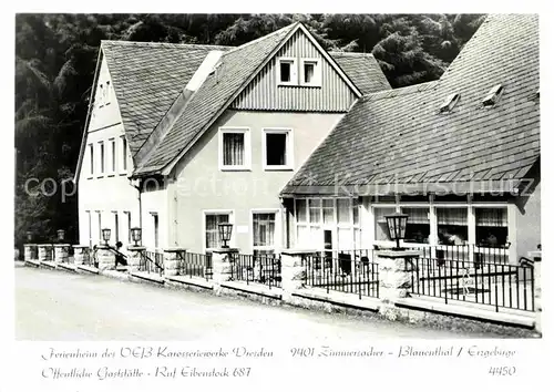 Eibenstock Ferienheim der Karrosseriewerke Dresden Kat. Eibenstock