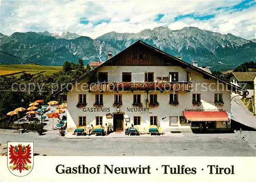 Tulfes Tirol Gasthof Neuwirt Kat. Tulfes