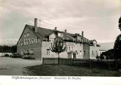 Weinboehla Erholungsheim Heidehof Kat. Weinboehla