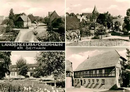 Langenleuba Niederhain Dorfstrasse An der Kreuzung Kindergarten Kulturhaus Kat. Langenleuba Niederhain