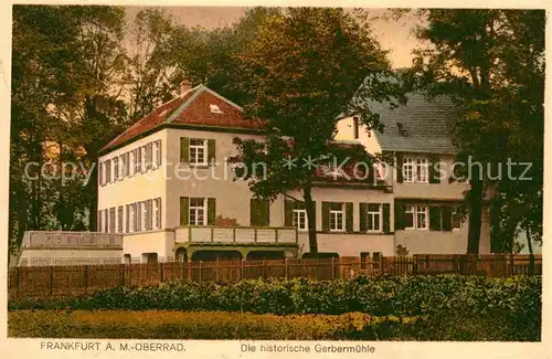 Frankfurt Main Oberrad Historische Gerbermuehle Kat. Frankfurt am Main