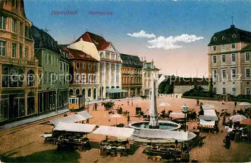 Darmstadt Marktplatz Kat. Darmstadt