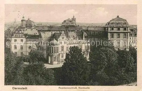 Darmstadt Residenzschloss Nordseite Kat. Darmstadt